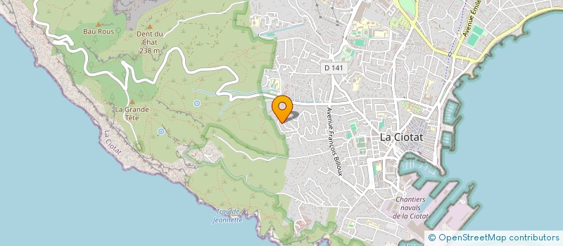 localisation de l'entreprise SCI GIEMA  LA CIOTAT