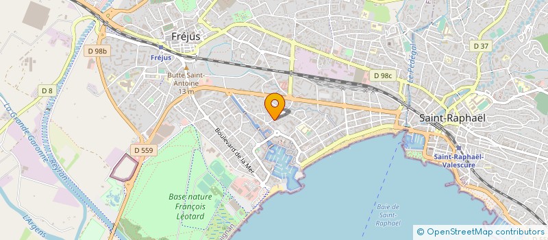 localisation de l'entreprise SCI GIF AZUR à FREJUS