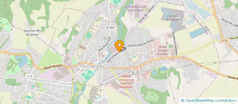 localisation de l'entreprise SCI GIFFARD  PONT-DE-CHERUY