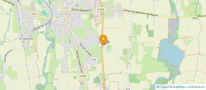 localisation de l'entreprise SCI GIFFARD ET PAILLOUX  VIC-EN-BIGORRE