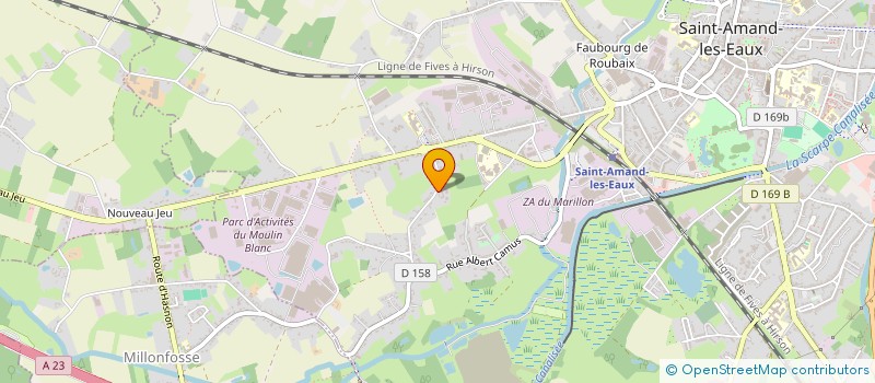 localisation de l'entreprise SCI GIFIP DEVELOPPEMENT  SAINT-AMAND-LES-EAUX