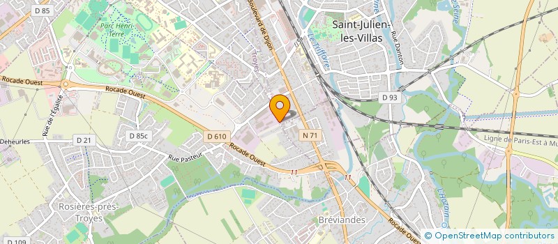 localisation de l'entreprise SCI GIFRA 3  ROSIERES PRES TROYES