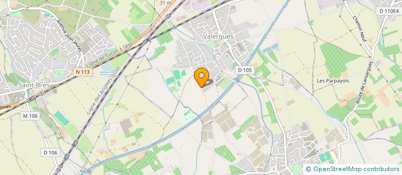 localisation de l'entreprise SCI GIGAMAX  VALERGUES