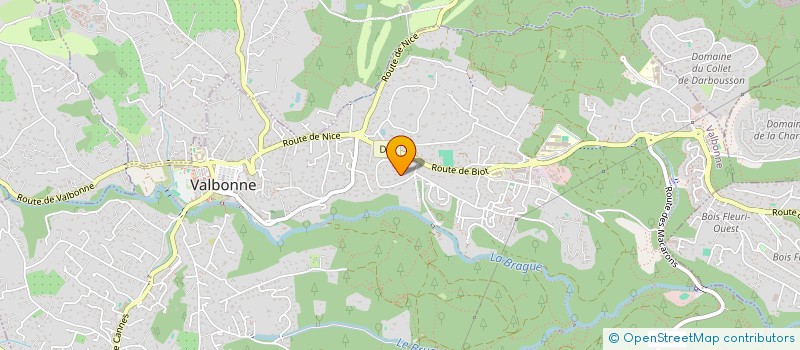 localisation de l'entreprise SCI GIGANYME  VALBONNE