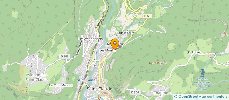 localisation de l'entreprise SCI GIGARO à SAINT-CLAUDE