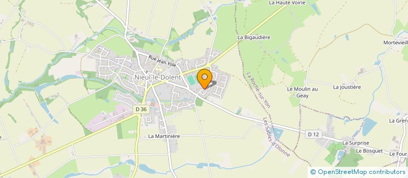 localisation de l'entreprise SCI GIGAUD  NIEUL-LE-DOLENT