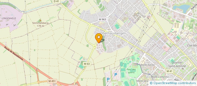 localisation de l'entreprise SCI GIGI  OBERHAUSBERGEN