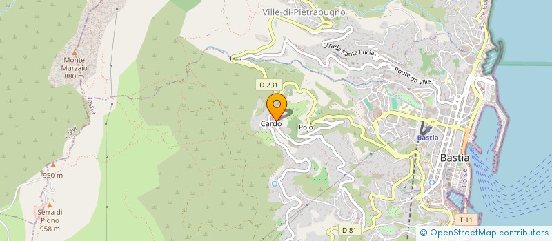 localisation de l'entreprise SCI GIGI à BASTIA