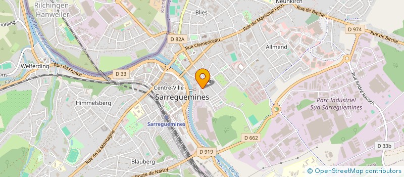 localisation de l'entreprise SCI GIGLIO à SARREGUEMINES