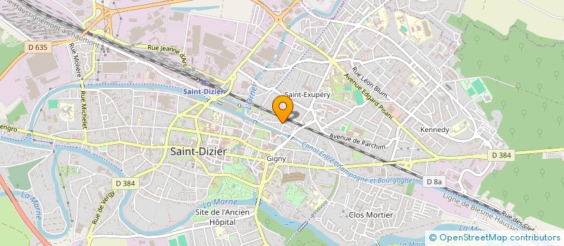 localisation de l'entreprise SCI GIGNY à SAINT-DIZIER