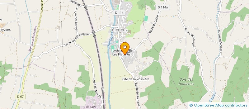 localisation de l'entreprise SCI GILA  CLERIEUX