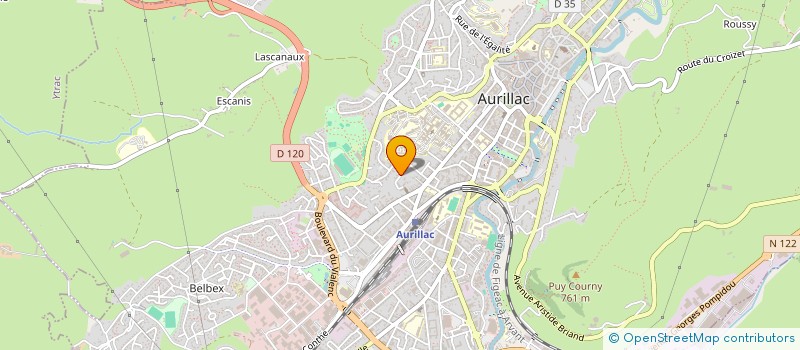 localisation de l'entreprise SCI GILAM à AURILLAC
