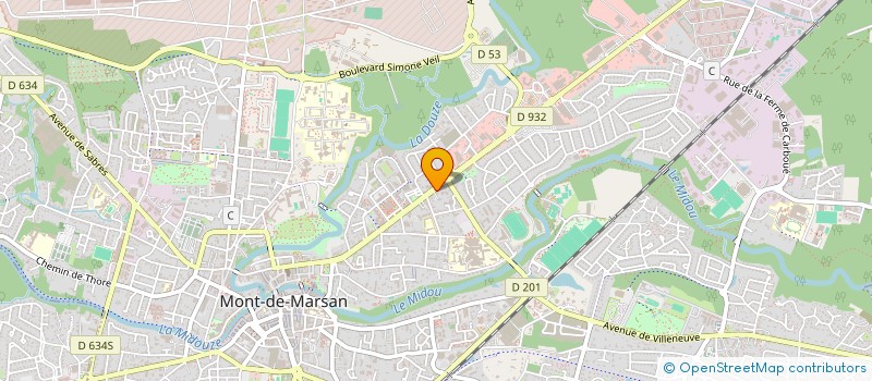 localisation de l'entreprise SCI GILAND  MONT-DE-MARSAN