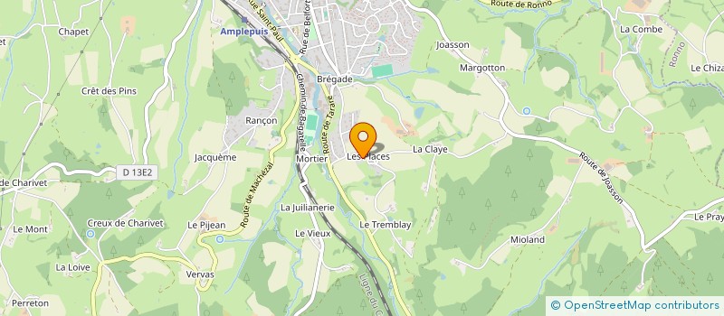 localisation de l'entreprise SCI GILARDON  AMPLEPUIS