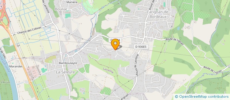 localisation de l'entreprise SCI GILARES  CARIGNAN-DE-BORDEAUX