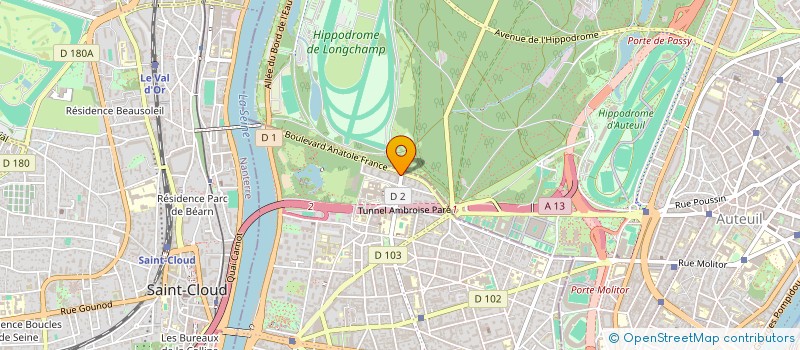 localisation de l'entreprise SCI GILBADER à BOULOGNE-BILLANCOURT