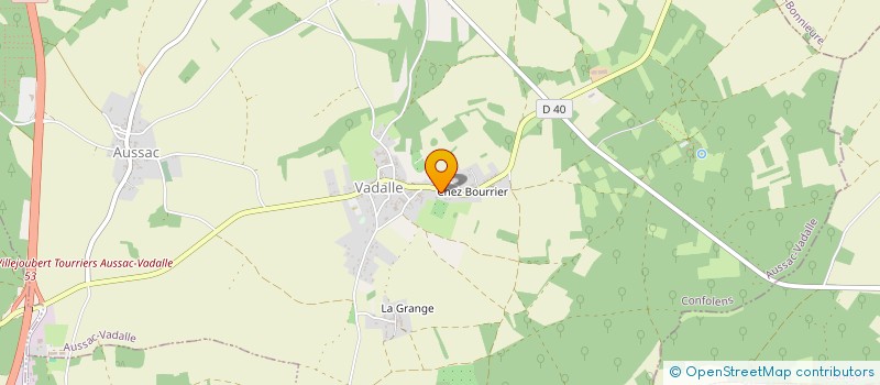localisation de l'entreprise SCI GILBERT à AUSSAC-VADALLE