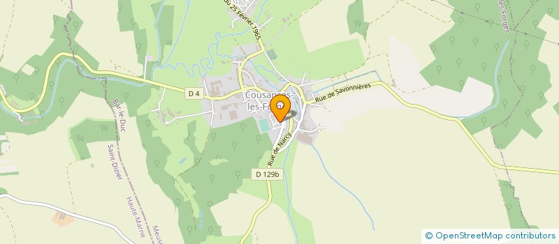 localisation de l'entreprise SCI GILBERT à COUSANCES-LES-FORGES