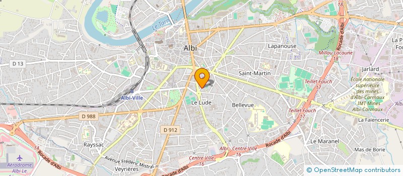 localisation de l'entreprise SCI GILBERT à ALBI