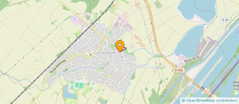 localisation de l'entreprise SCI GILBERT  GAMBSHEIM