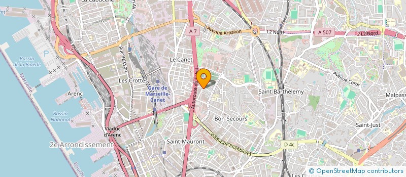 localisation de l'entreprise SCI GILBI à MARSEILLE