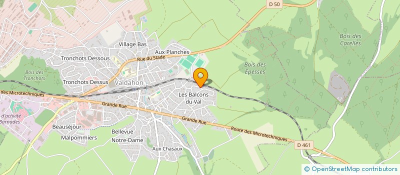 localisation de l'entreprise SCI GILDOM  VALDAHON