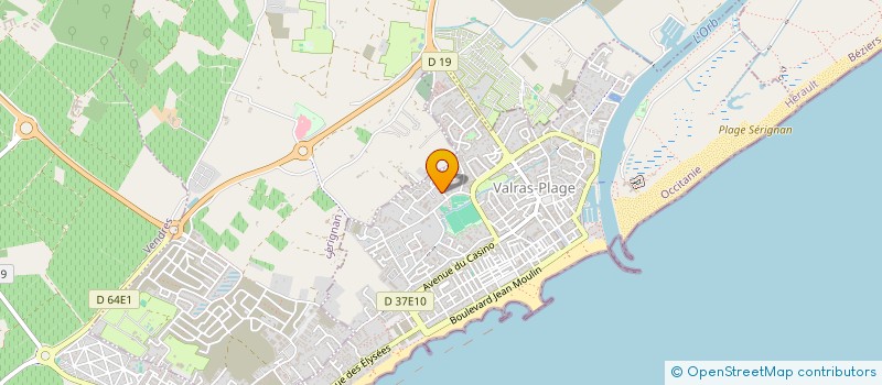 localisation de l'entreprise SCI GILEANY  VALRAS-PLAGE