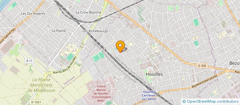 localisation de l'entreprise SCI GILEIN GAUD  HOUILLES