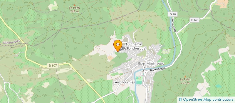 localisation de l'entreprise SCI GILERI  BIZE-MINERVOIS