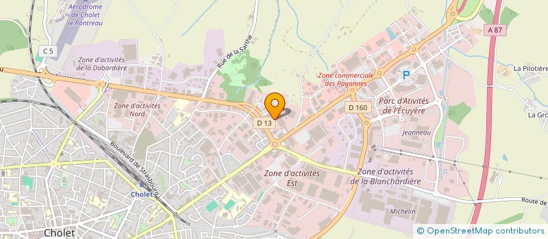 localisation de l'entreprise SCI GILERIC à CHOLET