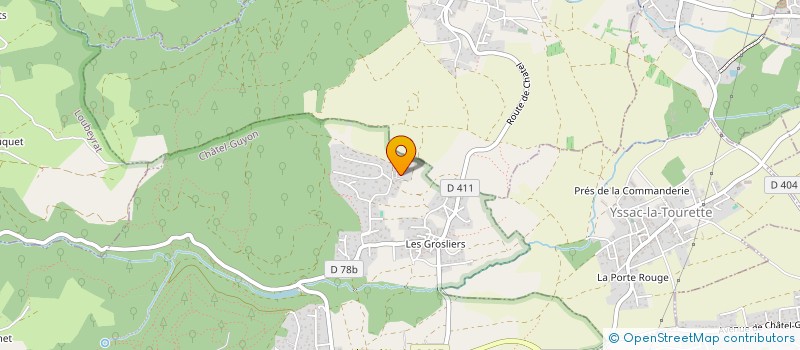 localisation de l'entreprise SCI GILLANIELLE  CHATEL-GUYON