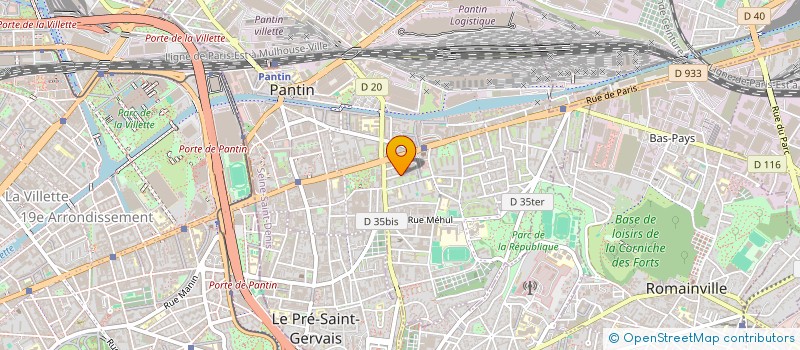 localisation de l'entreprise SCI GILLES  PANTIN