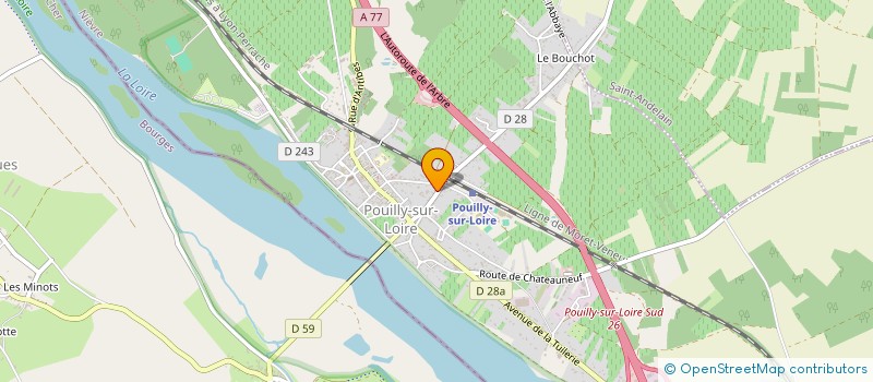 localisation de l'entreprise SCI GILLES ET CHANTAL à POUILLY-SUR-LOIRE