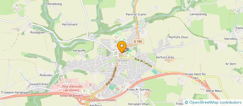 localisation de l'entreprise SCI GILLES ET LAETICIA  LE CLOITRE-PLEYBEN