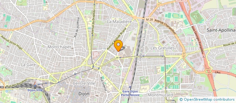 localisation de l'entreprise SCI GILLES MARBOTTE N 1 à DIJON