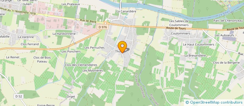 localisation de l'entreprise SCI GILLET  CIVRAY-DE-TOURAINE