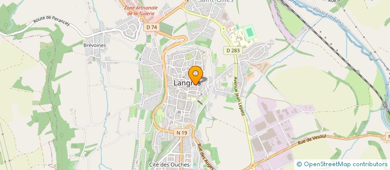 localisation de l'entreprise SCI GILLET  LANGRES