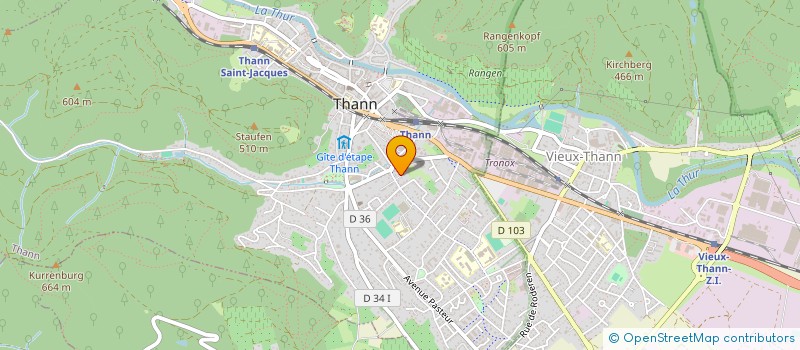 localisation de l'entreprise SCI GILLET-BRUN  VIEUX-THANN