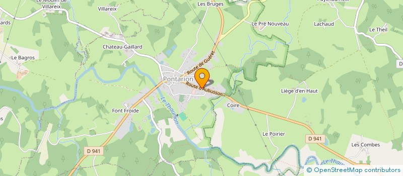 localisation de l'entreprise SCI GILLET JENDILLARD  PONTARION