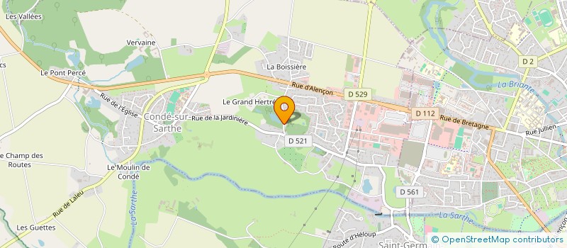 localisation de l'entreprise SCI GILLETTE à CONDE-SUR-SARTHE