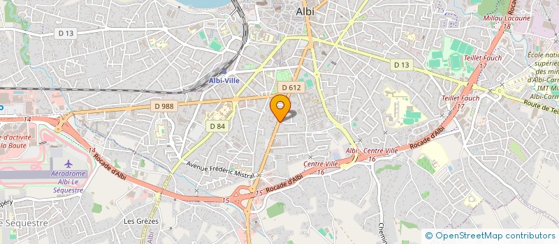 localisation de l'entreprise SCI GILLI à ALBI