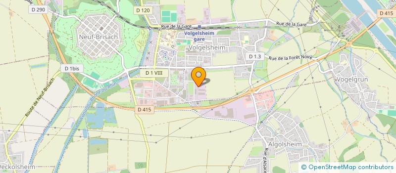 localisation de l'entreprise SCI GILLOIS  VOLGELSHEIM