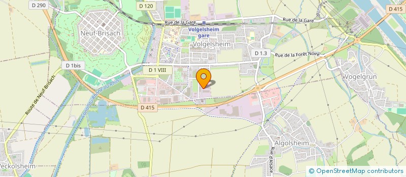 localisation de l'entreprise SCI GILLOIS  VOLGELSHEIM