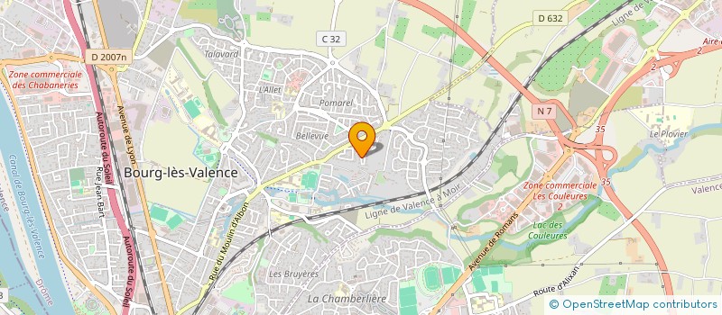 localisation de l'entreprise SCI GILLOOK  BOURG-LES-VALENCE