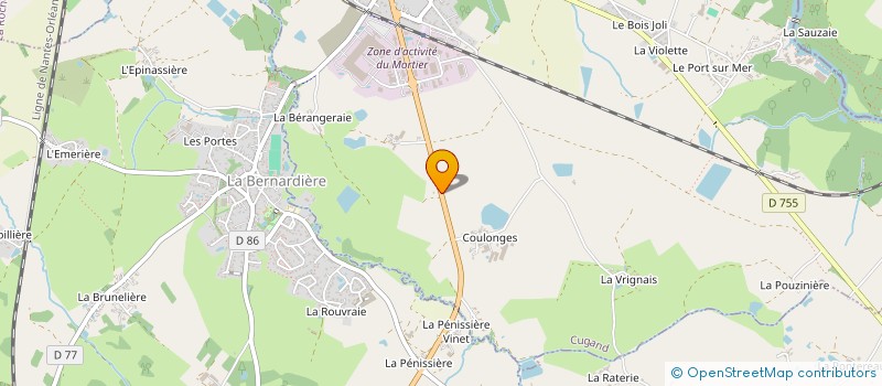 localisation de l'entreprise SCI GILLOUAYE RAVON IMMOBILIER  CUGAND