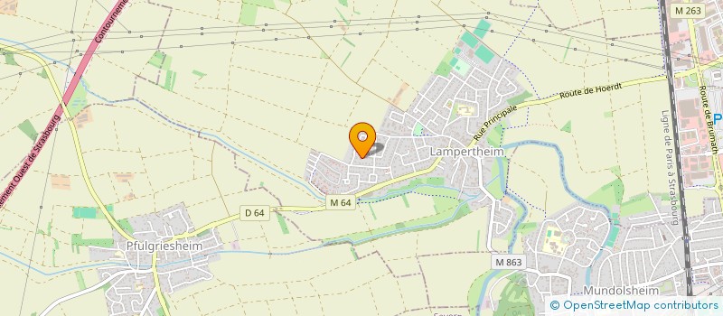 localisation de l'entreprise SCI GILMAR  LAMPERTHEIM