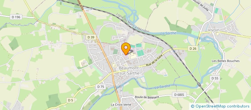 localisation de l'entreprise SCI GILNAL  BEAUMONT-SUR-SARTHE