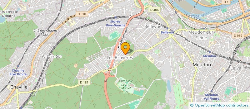 localisation de l'entreprise SCI GILNIC à SEVRES