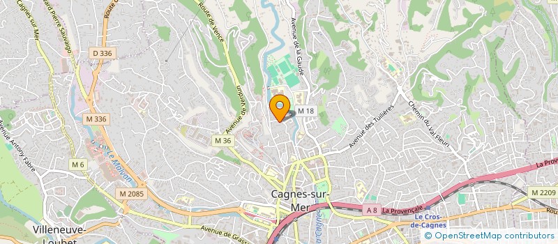 localisation de l'entreprise SCI GILOME à CAGNES-SUR-MER