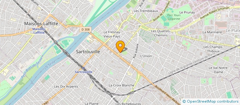 localisation de l'entreprise SCI GILOT UN  SARTROUVILLE